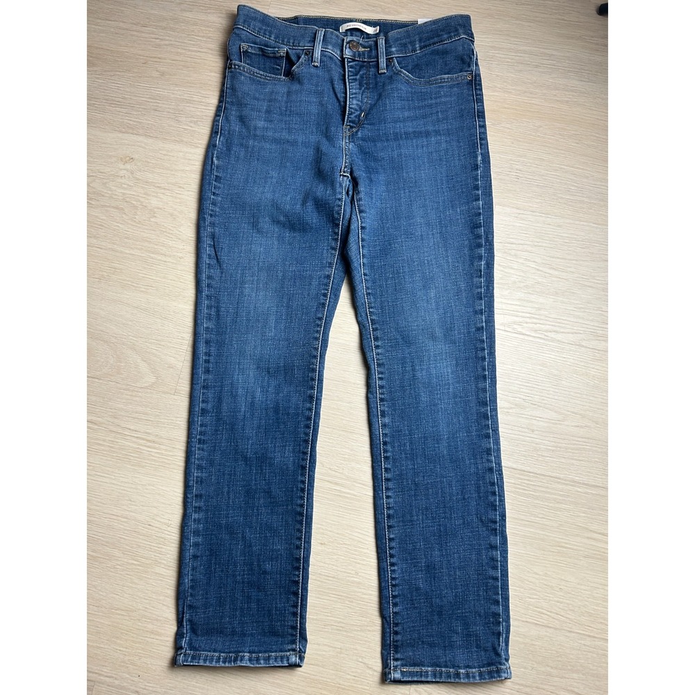Levis 312 Shaping Slim Jeans Womens Size 28 Medium Wash Stretch Denim Pants 28